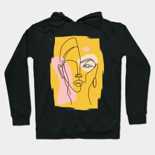 Abstract Face Hoodie